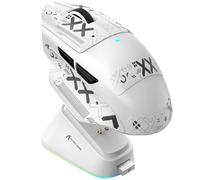 ATTACK SHARK V6 65g Superlight Mouse with Magnetic Charging Dock, PixArt PAW3311 Gaming Sensor, 25000 dpi, 500 mAh Battery, BT/Wireless/Wired Ergonomic Mice with Thumb Rest, for Win11/Xbox/PS/Mac