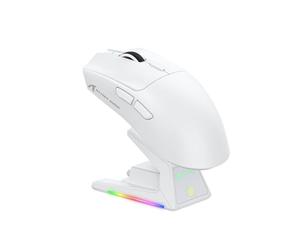 ATTACK SHARK X1 Gaming Mouse with Touchpad RGB Charging Dock, PixArt PAW3395PRO Gaming Sensor, BT/2.4G Wireless/Wired Gaming Mouse, 40000 dpi, 53g Superlight Gamer Mice for Win11/Xbox/PS/Mac (White)