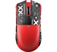 ATTACK SHARK X11 SE Ratón Gaming Inalámbrico, Sensor Gaming PixArt PAW3311, BT/2.4G Inalámbrico/Cableado, 22000 dpi, 65 Horas, Ratón para Oficina y Gaming para Win11/Xbox/PS/Mac (Rojo + Cinta)