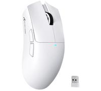 ATTACK SHARK X11SE Ratón Inalámbrico para Juegos, 63g Superligero, con Sensor PixArt PAW3311, 22000DPI, Trimodo Bluetooth/2,4GHz/con Cable, 1000Hz, Batería de 300 mAh, para PC/Mac (Blanco)