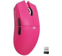 ATTACK SHARK X11SE Ratón Inalámbrico para Juegos, 63g Superligero, con Sensor PixArt PAW3311, 22000DPI, Trimodo Bluetooth/2,4GHz/con Cable, 1000Hz, Batería de 300 mAh, para PC/Mac (Rojo Baya)