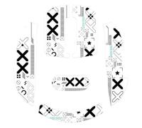 ATTACK SHARK X3 Mouse Grip Tape Antideslizante, Kit de Actualización Profesional, Resistente al Sudor, Cortado a Medida, Solo Cinta (Blanca), No Incluye Mouse