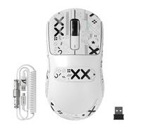 ATTACK SHARK X3MAX Superlight de 49g Ratón, Sensor PixArt PAW3950, hasta 420000 dpi, 100M Clicks Optical Microswitches, Ratón para Juegos BT/2.4G Wireless/Wired con Cable en Espiral, para PC/Xbox/Mac