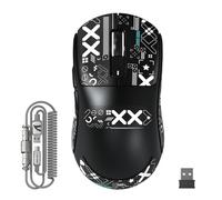 ATTACK SHARK X3MAX Superlight de 49g Ratón, Sensor PixArt PAW3950, hasta 420000 dpi, 100M Clicks Optical Microswitches, Ratón para Juegos BT/2.4G Wireless/Wired con Cable en Espiral, para PC/Xbox/Mac