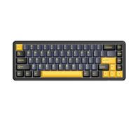 ATTACK SHARK X65 HE - Interruptor magnético de disparo rápido con cable, 65 % mecánico, efecto Hall, intercambio en caliente RGB montado en la parte superior, accionamiento ajustable, tasa de sondeo