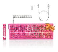 ATTACK SHARK X68 HE 8KHZ - Interruptor magnético de teclado de disparo rápido, precisión RT de 0.01 mm, teclado RGB 60% para juegos con cable TKL con accionamiento ajustable, grifo a presión, cable en