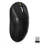 ATTACK SHARK X8 SE Ratón Gaming Inalámbrico, Peso Ligero 55g, Sensor PAW3311, Chip BK52820, 25,000 dpi, BT/2.4G/USB-C, 80 Millones de Clics, Batería 500mAh, Driver Web para PC/Mac- Negro+Grip Tape