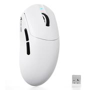 ATTACK SHARK X8 SE Ratón Gaming Inalámbrico, Peso Ligero 55g, Sensor PAW3311, Chip BK52820, 25,000 dpi, BT/2.4G/USB-C, 80 Millones de Clics, Batería 500mAh, Driver Web para PC/Mac- Blanco