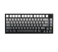 ATTACK SHARK X820 Ultra Teclado Mecánico Inalámbrico con Pantalla TFT Inteligente y Perilla, Teclado Gaming Hot Swappable 75%, BT/2.4G/Cableado, LED RGB, Keycaps PBT (Gradiente Negro - Shark Switch)