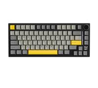 ATTACK SHARK X820 Ultra Teclado Mecánico Inalámbrico con Pantalla TFT Inteligente y Perilla, Teclado Gaming Hot Swappable 75%, BT/2.4G/Cableado, LED RGB, Keycaps PBT (Negro - Shark Switch)