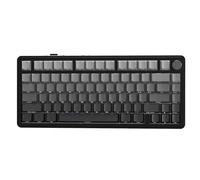 ATTACK SHARK X85 Teclado mecánico de Junta con Perilla, 75% (BT5.0/2.4G/USB-C) Teclado inalámbrico para Juegos y Acolchado de Cinco Capas, RGB, 5000 mAh, Teclas PBT con impresión Lateral (Negro)