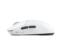 ATTACK SHARK X8PLUS Mouse for Large Hand, 55g Superlight, PixArt PAW3395PRO Gaming Sensor, BT/2.4G Wireless/Wired, 6 Adjustable dpi up to 40000, 500mAh Battery (White)