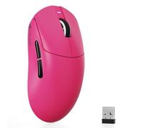 ATTACK SHARK X8SE Ratón Gaming Inalámbrico, Peso Ligero 55g, Sensor PAW3311, Chip BK52820, 25,000 dpi, BT/2.4G/USB-C, 80 Millones de Clics, Batería 500mAh, Driver Web para PC/Mac- Rojo Bayas