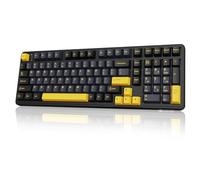 ATTACK SHARK X98 Teclado Mecánico para Juegos de 102 Teclas, QWERTY-Negro | Teclado Numérico, Wireless BT5.0/2.4G/USB-C Trimodo, Gasket Hot-Swap Linear Switch, 22 RGB Backlit, Batería de 4000mAh