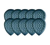 AttakPik Acoustik Attak STEALTH III - Púa de guitarra estructurada, pequeña púa biselada, tono único, agarre antideslizante (paquete de 10, cobalto)
