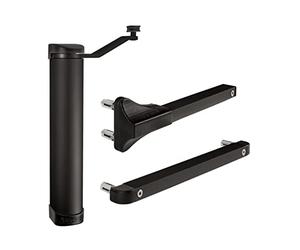 ATTAS Cierrapuertas LION 180° Negro Metal