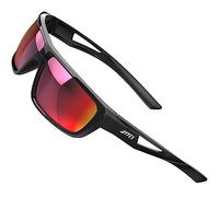 ATTCL Gafas de sol polarizadas para hombre que conduce 100% anti UV400 CAT 3 CE Gafas de pesca en bicicleta, J2021 Rojo -, Medium