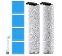 Attemart Set de Accesorios de Filtros de Cepillo Principal compatible con Eureka NEW400 piezas de repuesto de aspiradora, 2 rodillos de cepillo + 4 filtros de algodón + 1 cepillo de limpieza, 7 piezas