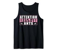 Attention Ask Me About Ants Hormigas Divertido Camiseta sin Mangas
