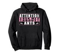 Attention Ask Me About Ants Hormigas Divertido Sudadera con Capucha
