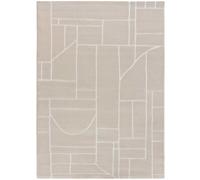 Atticgo Alfombra abstracta crema 80x150 cm