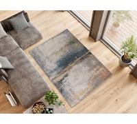 ATTICGO Alfombra Abstracta Parma 54561 Azul, 80x150 cm