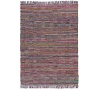 Atticgo Alfombra con flecos étnica multicolor 150x220 cm