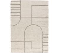 Atticgo Alfombra con relieve escandinava beige/gris 120x170 cm