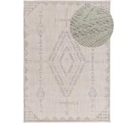 Atticgo Alfombra con relieve étnica beige 154x230 cm