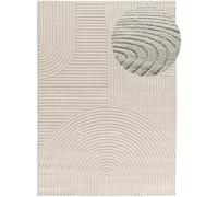 Atticgo Alfombra con relieve geométrica crema 160x230 cm