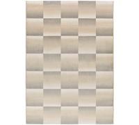 Atticgo Alfombra con relieve geométrica gris/beige 133x190 cm