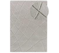 Atticgo Alfombra con relieve shaggy gris 160x230 cm