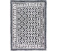 Atticgo Alfombra de algodón étnica azul/blanco 160x230 cm