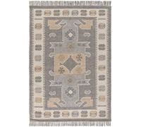 Atticgo Alfombra de algodón étnica gris/beige 120x170 cm