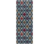 Atticgo Alfombra de cocina lavable étnica verde/multicolor 52x200 cm