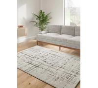ATTICGO Alfombra de Pelo Corto Ceres - Rectangular - Fibra sintética - Alfombra para salón y Dormitorio, de Estilo Moderno - Crema 28001-160x235 cm
