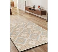 ATTICGO Alfombra de Pelo Corto Siroco - Rectangular - Fibra sintética - Alfombra para salón y Dormitorio, de Estilo Geométrico - Multicolor 16804-160x230 cm