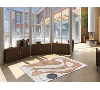 ATTICGO Alfombra de Salón - Class 22053 Naranja - 80x150 cm