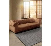ATTICGO Alfombra de Tejido Plano Cinder - Rectangular - Fibra sintética - Alfombra para salón y Dormitorio, de Estilo Liso - Beige Liso - 80x150 cm