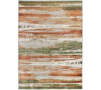 Atticgo Alfombra de viscosa geométrica beige/caldera/verde 200x290 cm