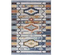 Atticgo Alfombra étnica azul/beige/caldera 160x230 cm