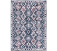 Atticgo Alfombra étnica azul/rosa/gris 160x230 cm