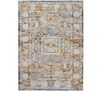 Atticgo Alfombra étnica beige/caldera/azul 192x290 cm
