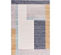 Atticgo Alfombra geométrica beige/azul/gris 160x230 cm