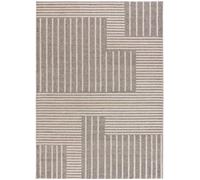Atticgo Alfombra geométrica beige/gris 140x200 cm