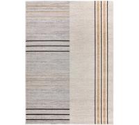 Atticgo Alfombra geométrica gris/beige 133x190 cm