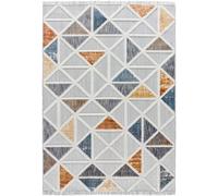 Atticgo Alfombra geométrica gris/multicolor 155x230 cm