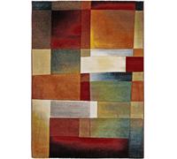 Atticgo Alfombra geométrica multicolor 140x200 cm