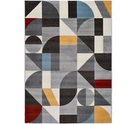 Atticgo Alfombra geométrica multicolor 160x230 cm
