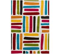 Atticgo Alfombra geométrica multicolor 160x230 cm